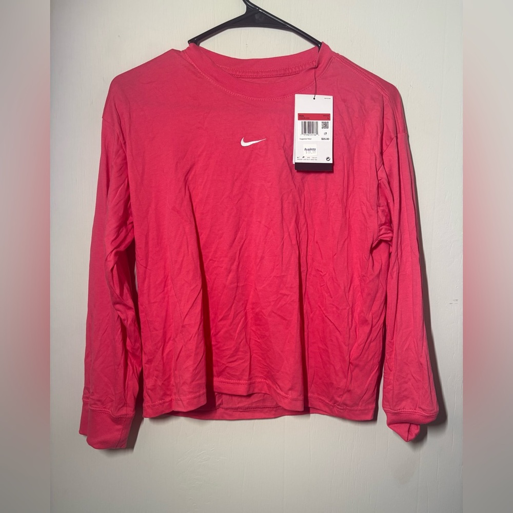 Nike  Pink Crew Neck Shirt